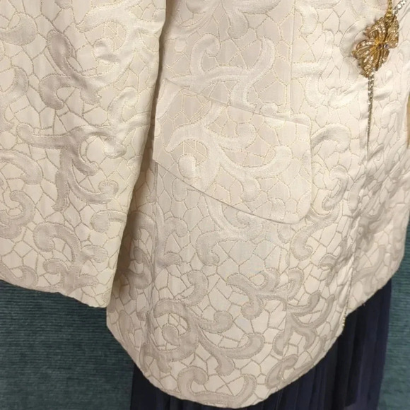 Vintage 80s Clara Clara by Vinette Rhinestone Embellished Jacket - Picture 11 of 17